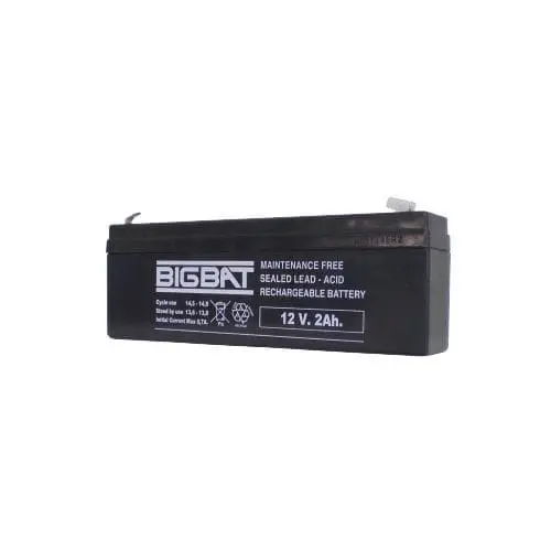 Batterie rechargable ACID 12V 2AH BIGBAT batterie rechargable acid - Didactico Tunisie