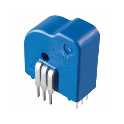 Capteur de courant bleu avec quatre broches métalliques