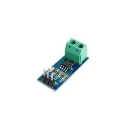 Module électronique bleu avec bornier vert et broches