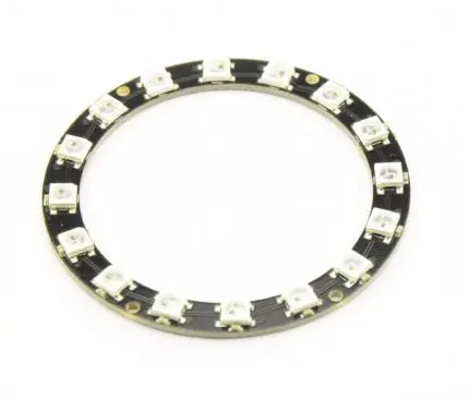 carte rond led - Carte Rond 16 x LED SMD RVB 5050 – 16 bits WS2812 - Didactico Tunisie