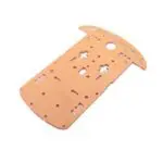 Châssis en acrylique orange pour robot mobile