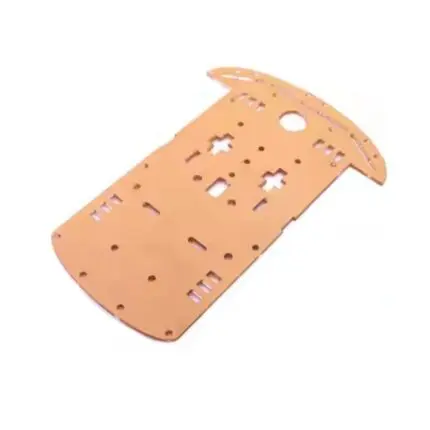 Châssis en acrylique orange pour robot mobile