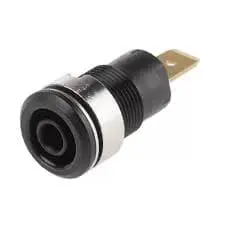 connecteur banane 3266 - Connecteur isolé Femelle de fiche banane 4 mm noir 3266 - Didactico Tunisie