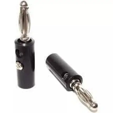 connecteur isolé fiche - Connecteur isolé Male de fiche banane 4 mm Noir - Didactico Tunisie