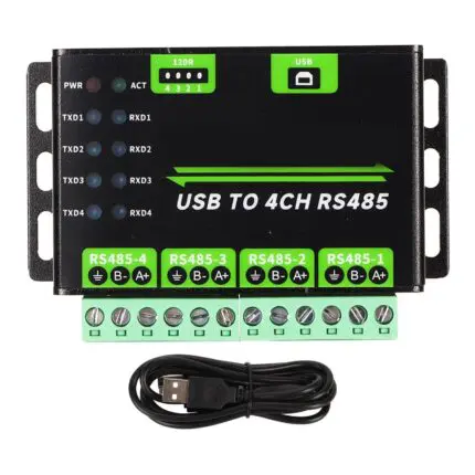 Convertisseur USB vers 4 canaux RS485 avec câble USB