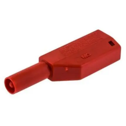 fiche banane male - Fiche Banane sécurisé Male 4mm Rouge - Didactico Tunisie