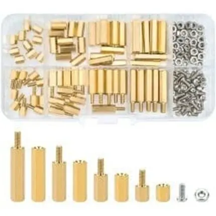 kit entretoises métallique - Kit d’entretoises métallique 120 pcs - Didactico Tunisie