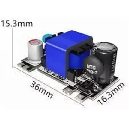 module alimentation abaisseur - Module d’alimentation Abaisseur 220V AC à 5V DC 2A 10W - Didactico Tunisie