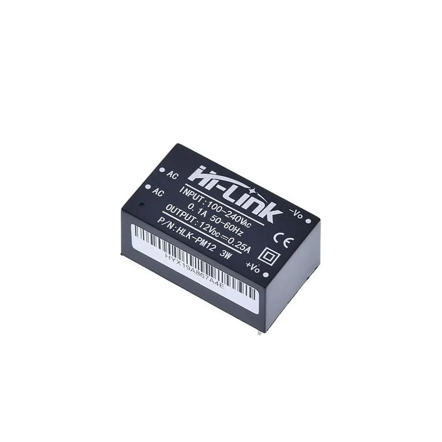 Module d’Alimentation Isolé HLK-PM12 Vin=220VAC ; Vout=12VDC module alimentation isolé - Module d’Alimentation Isolé HLK-PM12 Vin=220VAC ; Vout=12VDC - Didactico Tunisie