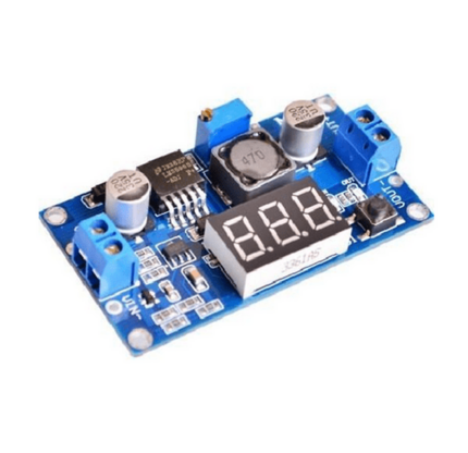 module lm2596s 2a - Module d’alimentation LM2596S 2A Vin : 4-40V Vout :1.3 – 37V + voltmétre - Didactico Tunisie