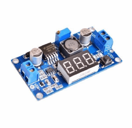 module lm2596s 2a - Module d’alimentation LM2596S 2A Vin : 4-40V Vout :1.3 – 37V + voltmétre - Didactico Tunisie