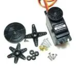 Servo moteur avec bras et vis pour montage