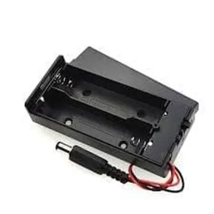 support batterie 2x18650 - Support Batterie 2 x 18650 avec connecteur DC - Didactico Tunisie
