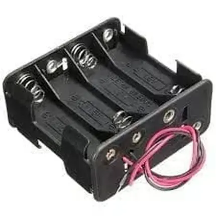 support batterie 8x - Support Batterie 8 X AA avec connecteur DC dos à dos - Didactico Tunisie