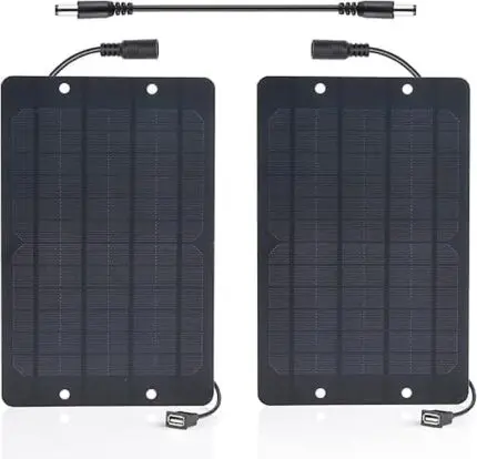 pack panneaux solaire - Pack chargeur de 2 Panneaux solaire 6W 5V pour camping - Didactico Tunisie