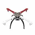 Châssis de drone quadricoptère F450 avec bras rouges et blancs