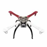Châssis de drone quadricoptère F450 avec bras rouges et blancs