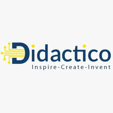 Logo de Didactico avec slogan Inspire-Create-Invent