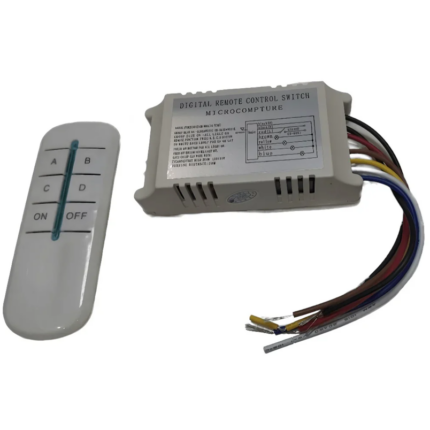 commutateur télécommande sans - Commutateur de télécommande sans fil AC 4 voies - Didactico Tunisie