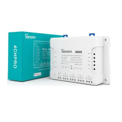 commutateur wifi sonoff - Commutateur Wifi Intelligent Sonoff 4CH R3 4 Voies Montage Sur Rail - Didactico Tunisie