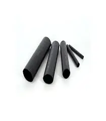 Gaines thermorétractables noires de différentes tailles