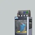 Imprimante 3D avec plusieurs bobines de filament et impression en cours