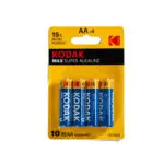 Pack de 4 piles AA Kodak Max Super Alkaline