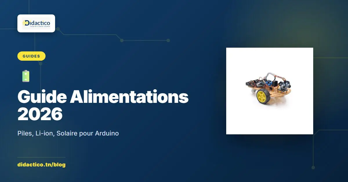 Guide Alimentations 2026 : Piles, Batteries Li-ion, Solaire pour vos Projets Arduino