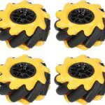 Kit de 4 Roues McNamum jaune 80MM + accouplements 6.7mm
