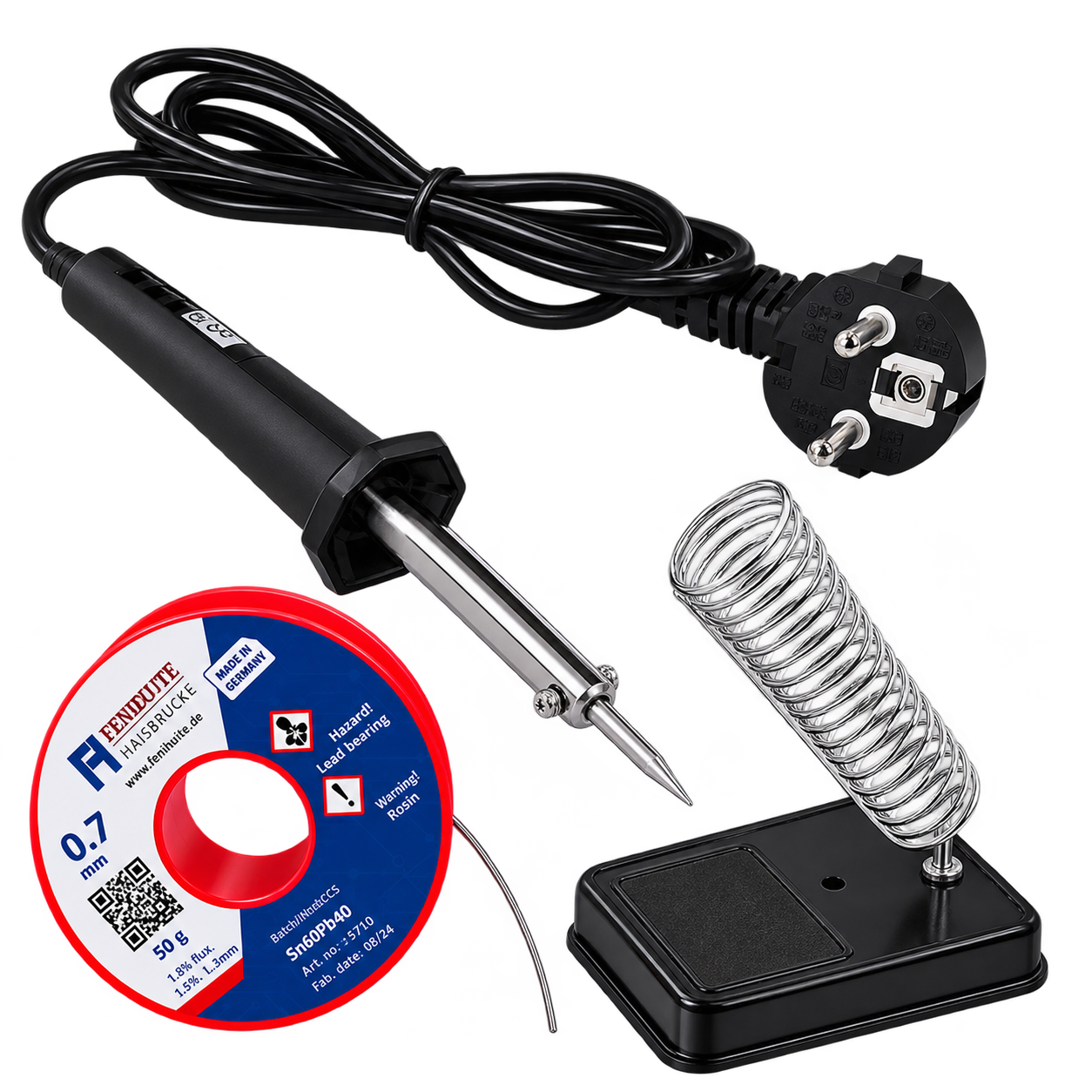 Kit de soudure professionnel isolé Kit de Fer à souder 220V 60W – Image 1