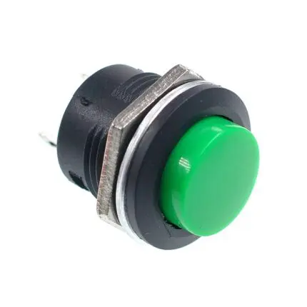 bouton poussoir r13-507 - Bouton poussoir momentané Vert R13-507 16 mm sans verrouillage 3A 250V - Didactico Tunisie