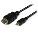 Câble micro HDMI/HDMI noir 1.5m pour Raspberry Pi 4/5