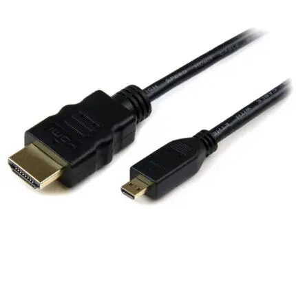 Câble micro HDMI/HDMI noir 1.5m pour Raspberry Pi 4/5