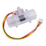 capteur débit eau - Capteur de débit d’eau YF-S201C Transparent – G1/2 1-30L/min 5-15V - Didactico Tunisie