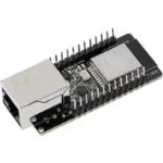 Carte ESP32 WT32-ETH01 connectée au réseau via câble RJ45 Ethernet 100Mbps