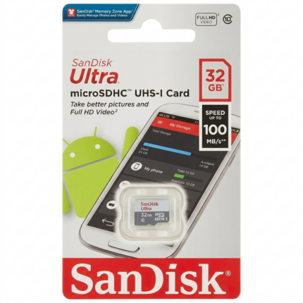 carte mémoire micro - Carte Memoire Micro SD 32 GB SANDISK - Didactico Tunisie