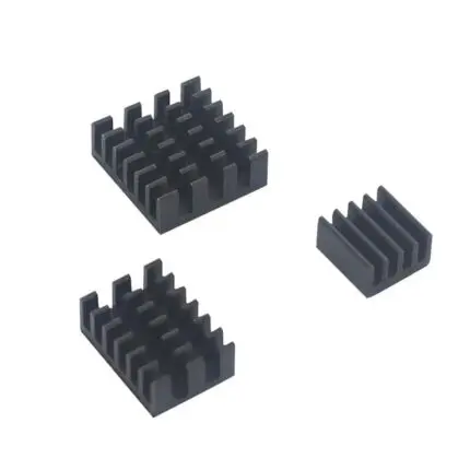 dissipateur chaleur raspberry - Ensemble dissipateur de chaleur noir 4 en 1 en aluminium pour Raspberry Pi 4B - Didactico Tunisie