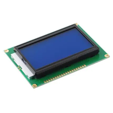 Écran LCD 2004 bleu, 20x4 caractères, interface I2C, fond bleu avec texte blanc, idéal pour projets électroniques.