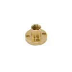 écrou laiton t8 - Ecrou laiton rond pour vis trapézoïdale T8, filet 2 mm - Didactico Tunisie