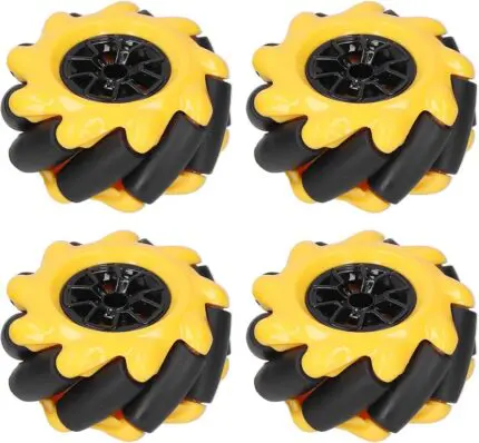 Kit de 4 Roues McNamum jaune 80MM + accouplements 6.7mm