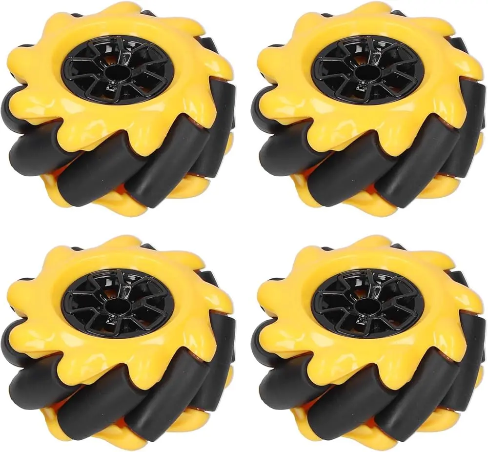 Kit de 4 Roues McNamum jaune 80MM + accouplements 6.7mm