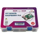 Boîte de kit Senior Raspberry Pi 4 avec composants visibles
