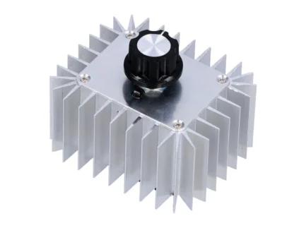 Regulateur de tension thyristor SCR 220V 5000W avec potentiometre et dissipateur aluminium