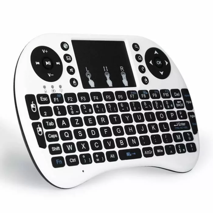 Clavier sans fil 2,4Ghz pour Raspberry blanc DIDACTICO TUNISIE