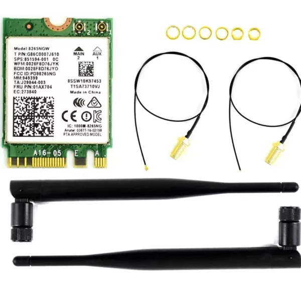 Carte réseau sans fil AC8265+ antenne pour Jetson Nano DIDACTICO TUNISIE