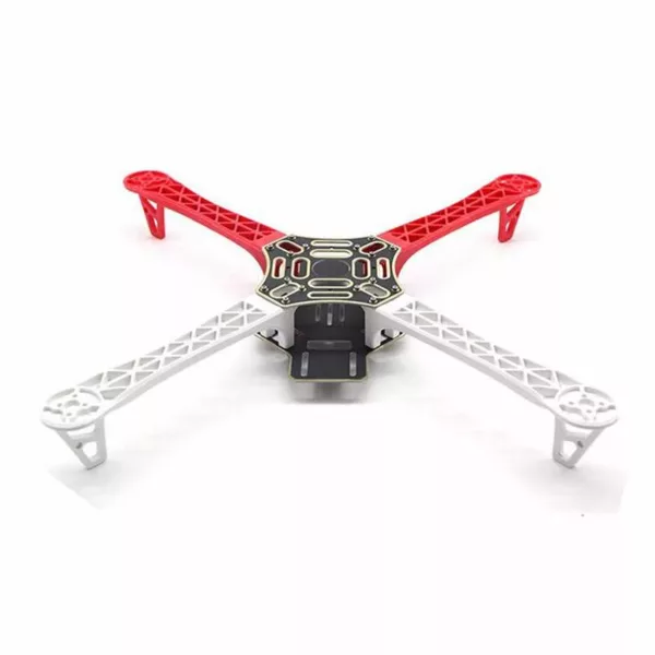 Chassis Quadcopter F450 Rouge et blanc + support pieds Pro DIDACTICO TUNISIE