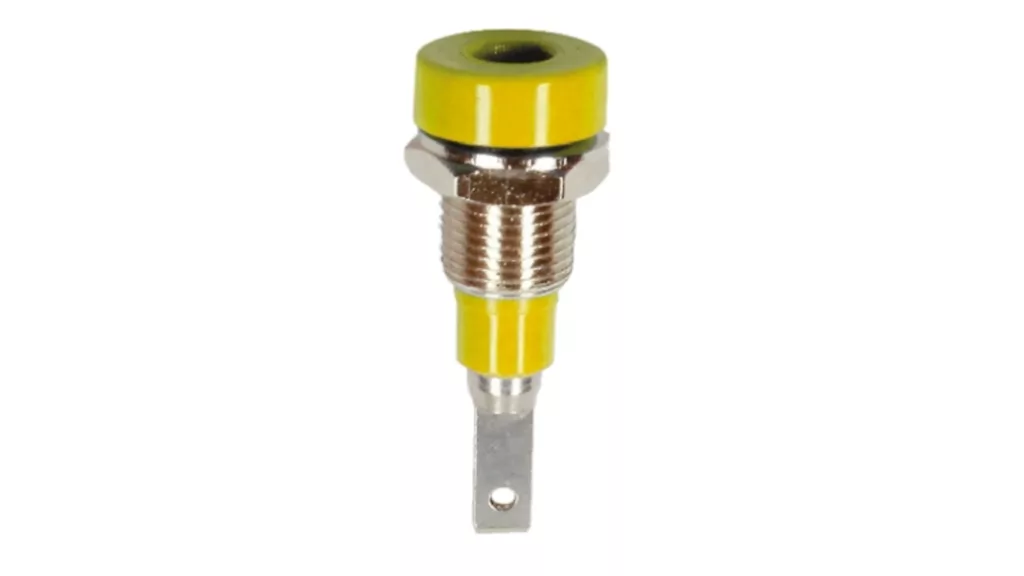 Connecteur Femelle de fiche banane 2 mm jaune DIDACTICO TUNISIE