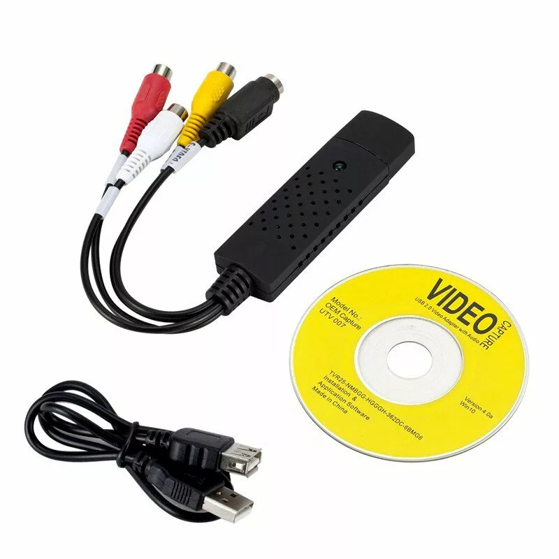 Convertisseur EASY CAP USB 2.0 vers 3RCA + S-VIDEO DIDACTICO TUNISIE