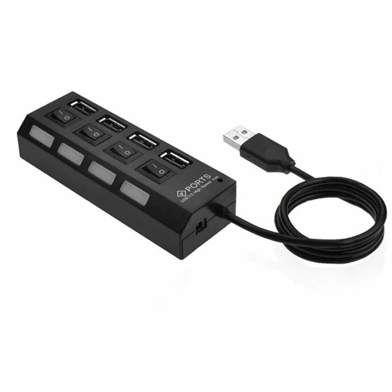 HUB USB 4 ports HI-SPEED avec switch DIDACTICO TUNISIE