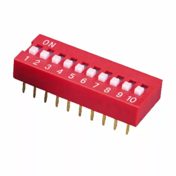 Interrupteur Dip Switch 10pin 254 Mm Jpg